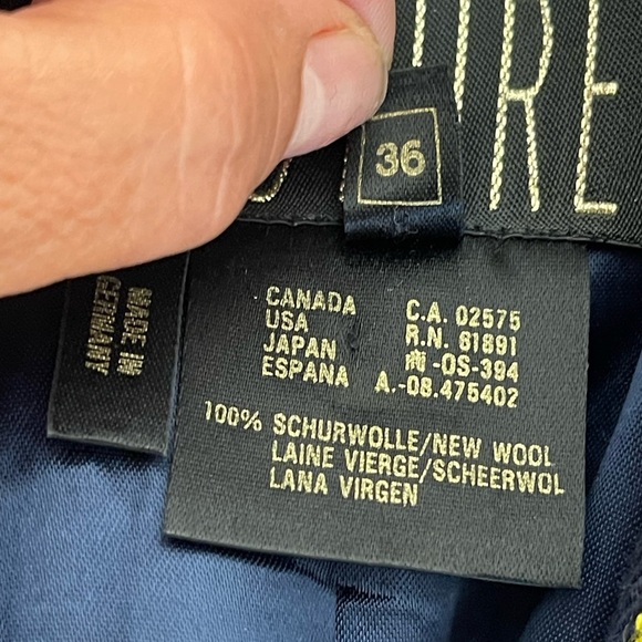 ESCADA COUTURE jacket with embellishment front Wool Plaid Print Blazer size 36(6 - Picture 8 of 16